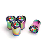 4pcs/set Alfa Romeo Logo Car Air Valve Stem Caps Auto Tyre Valve Covers