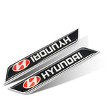 2pcs Hyundai Logo Car Fender Side Sticker Decal Emblem Badge