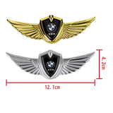 BMW M Power Logo 3D Metal Wing Car Emblem Sticker Badge Decal