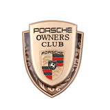 Porsche Metal Shield Car Rear Sticker Auto Window Emblem Badge Decal