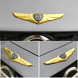 Mazda Metal Wings Car Front Hood Sticker Emblem Badge Decal