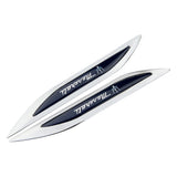 2pcs Maserati Logo Metal Car Sider Fender Sticker Emblem Badge