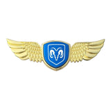 Dodge Logo Metal Wings Car Front Hood Bonnet Center Sticker Emblem