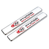 2pcs Hyundai Logo Car Fender Side Emblem Badge Sticker