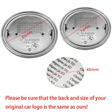 3PCS BMW 82mm Front Bonnet Emblem 74mm Rear Badge 45mm Car Steering Wheel Center Sticker Decal
