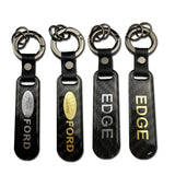 Ford EDGE Carbon Fiber Car Logo Keychain Keyring