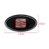 SEAT FR Elliptical Metal Car Window Sticker Emblem Badge Decal
