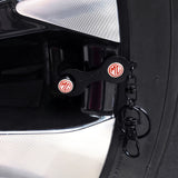 4pcs/set MG Logo Car Air Valve Stem Cap Auto Tyre Valve Covers with Wrench