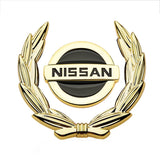 Nissan Wheat Metal Car Window Sticker Emblem Badge Decal