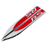 2pcs Ford RS Ecoboost Logo Metal Car Side Fender Sticker Emblem Badge Decal Decoration