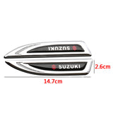 2pcs Suzuki Metal Car Side Fender Emblem Sticker Decal