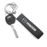 Mazda PU Leather Car Logo Keychain