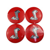 4pcs 56mm Ford Wolf Shelby RS ST Car Wheel Center Hub Cap Sticker Decal