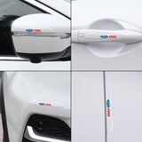 4pcs Ford Car Door Bumper Strip Anti-collision Protection Sticker