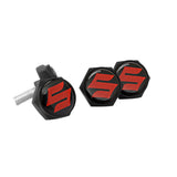 4pcs/set Suzuki Logo Stainless Steel Car License Plate Bolts
