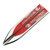 2pcs Mazda MS Mazdaspeed Logo Metal Car Side Fender Sticker Emblem Badge Decal Decoration