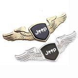 Jeep Angle Wings Metal Car Front Hood Bonnet Sticker Emblem Badge