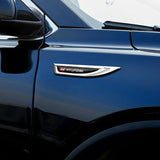 2pcs Hyundai Metal Car Fender Side Stickers Badge Decals