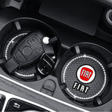 2PCS Fiat Diamond Car Water Coaster Cup Mat
