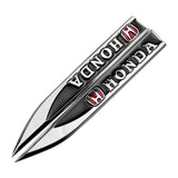 2pcs Honda Mugen Typer Accord Logo Metal Car Side Fender Sticker Emblem Badge Decal Decoration