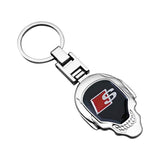 Audi Sline Skull Metal Car Keychain Key Holder