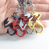 Abarth Scorpion Logo Metal Car Key Rings Keychain Pendant