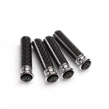 4pcs/set Volvo Logo Carbon Fiber Car Door Bolt Lock Pins Gate Lock Screws
