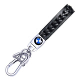 BMW PU leather Braided Rope Car Keychain
