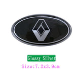 Renault Elliptical Metal Car Window Sticker Emblem Badge Decal