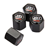 4pcs/set Audi Logo Car Tire Valve Caps Auto Tyre Wheel Air Covers Air Caps