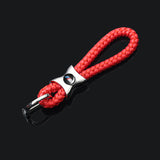 BMW M Power Logo Braided Rope Car Keychain Keyring