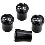 4pcs/set Fiat 500 Logo Car Air Valve Stem Caps Auto Tyre Valve Covers