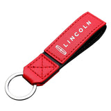 Lincoln PU Leather Metal Car Logo Keychain