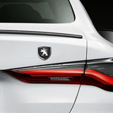 2pcs 39x39mm Peugeot Shield Metal Car Window Sticker Emblem Badge Decal