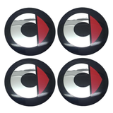 4pcs/set 56/75mm Mercedes Benz AMG Brabus Apple Tree Car Wheel Center Hub Cap Sticker Decal