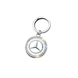 Mercedes Benz AMG Logo Diamond Keychain Metal Keyring