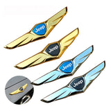 Jeep Metal Wings Car Front Hood Sticker Emblem Badge Decal