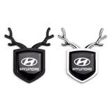 Hyundai ABS Deer Car Rear Sticker Shield Trunk Emblem Badge Decal