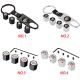 4pcs/set  Audi Car Tire Valve Caps Auto Tyre Wheel Air Covers Air Caps
