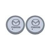 2pcs Mazda Logo Car Water Coasters 7-color LED Light Cup Mat Holder