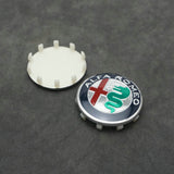 4pcs/set 60mm Alfa Romeo Logo ABS Car Wheel Center Hub Cap