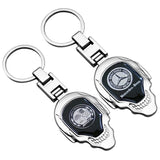 Mercedes Benz Apple Tree Skull Metal Car Keychain Key Holder