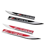 2pcs Toyota TRD Logo Metal Car Side Fender Sticker Emblem Badge Decal Decoration