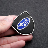 2pcs 39x39mm Subaru Shield Metal Car Window Sticker Emblem Badge Decal