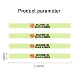 4pcs MG Luminous Car Door Bumper Strip Anti-collision Protection Sticker