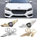 Lexus Angle Wings Metal Car Front Hood Bonnet Sticker Emblem Badge