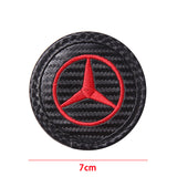 2pcs/set Mercedes Benz AMG Logo PVC Waterproof Car Water Coaster