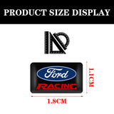 10pcs Ford ST Racing Wolf Epoxy Car Armrest Button Sticker