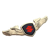 Suzuki Angle Wings Metal Car Front Hood Bonnet Sticker Emblem Badge