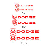 Set Dodge Wheel Brake Caliper Sticker